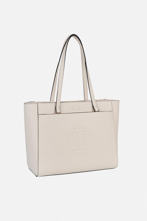 Embossed Tote - Off White