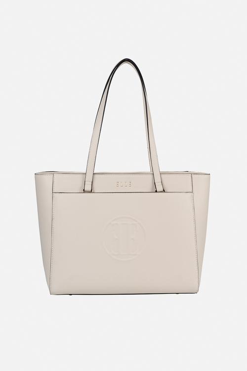 Embossed Tote - Off White
