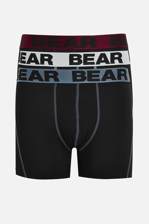3Pk Bodyshort - Black Multi
