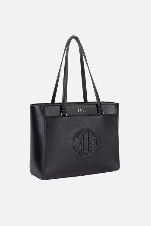 Embossed Tote - Black
