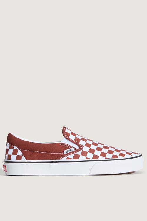 Classic Slipon - Color Theory Checkerboard Rust Bronze