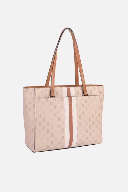 Monogram Tote - Beige