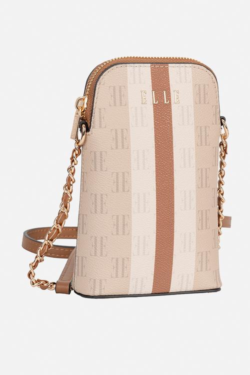 Monogram Phone Sling - Beige