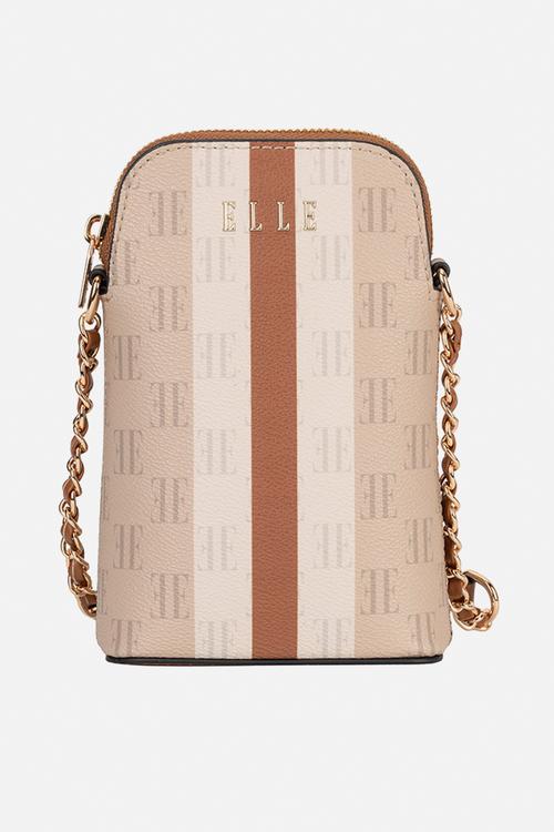 Monogram Phone Sling - Beige