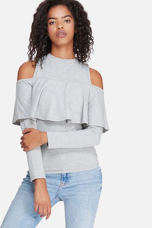 Ruffle knit top