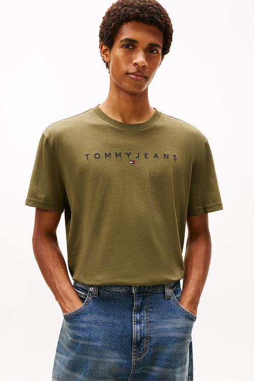 Tjm Reg Linear Logo Tee Ext - Dark Greenery