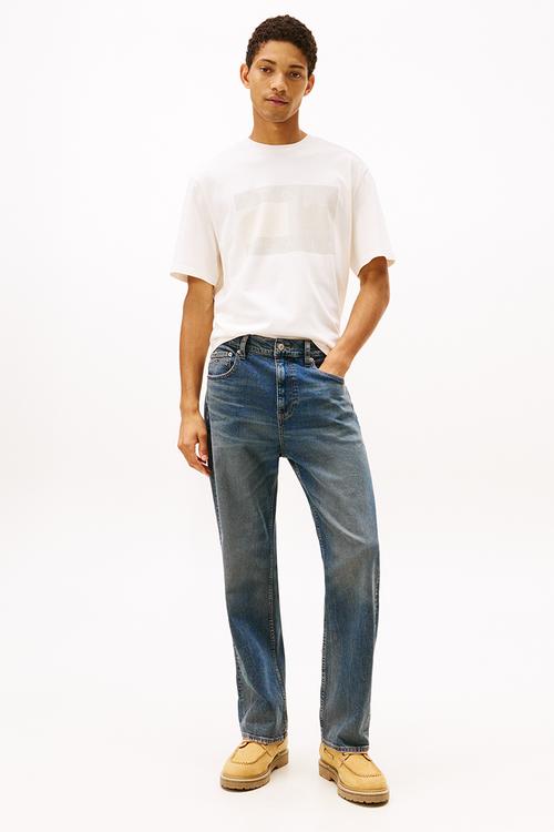 Tjm 90S Distressed Flag Tee - Ancient White