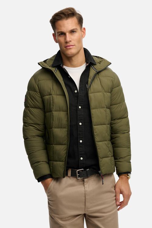 HOOD BOX QUILT FUJI LITE JKT  - Chive Green