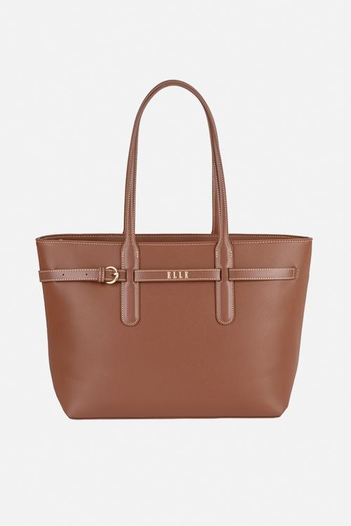 Belt Buckle Tote - Brown