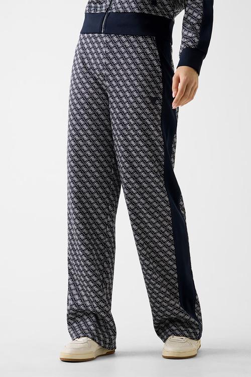 Maya 4G Wide Leg Pants - 4G Jacquard Moon