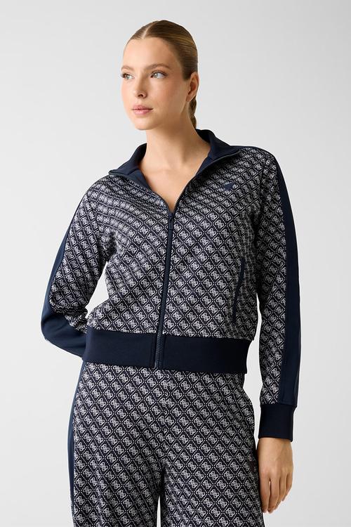 Maya 4G Fullzip Sweatshirt - 4G Jacquard Moon