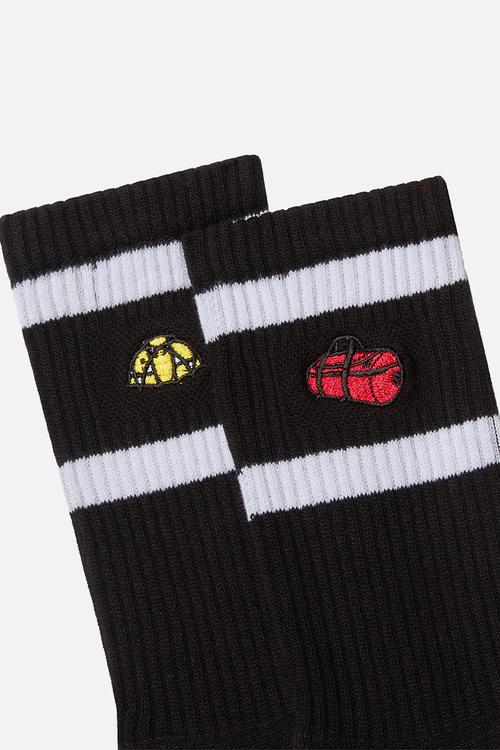 Everyday Crew Tnf Icons Sock -2P - Tnf Black