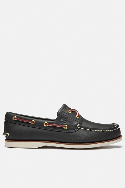 Classic Boat Shoe - Blue leather
