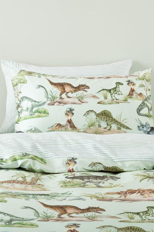 Dino Kingdom Duvet Cover Set - Green