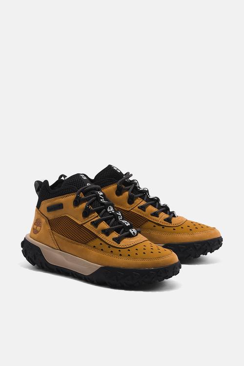 Greenstride Motion 6 Mid Lace Up Sneaker - Wheat