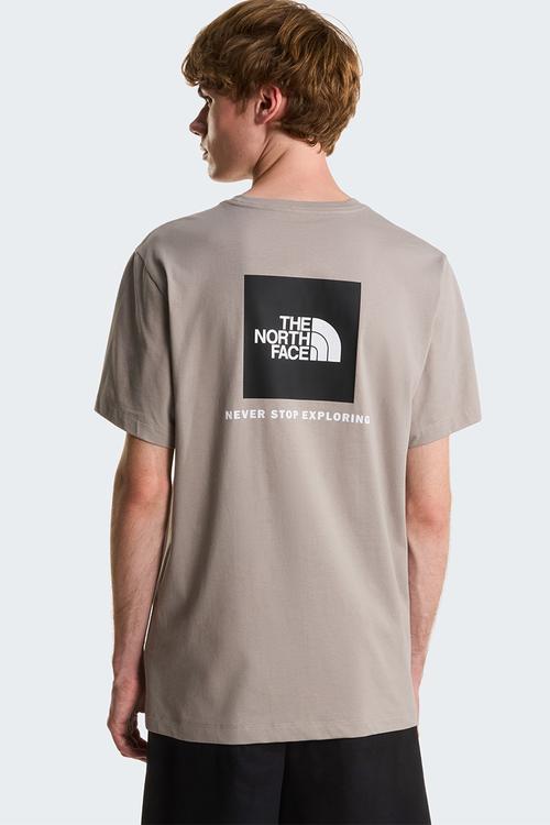 M Evolution Box Nse Regular Short Sleeve Tee - Stone Slab