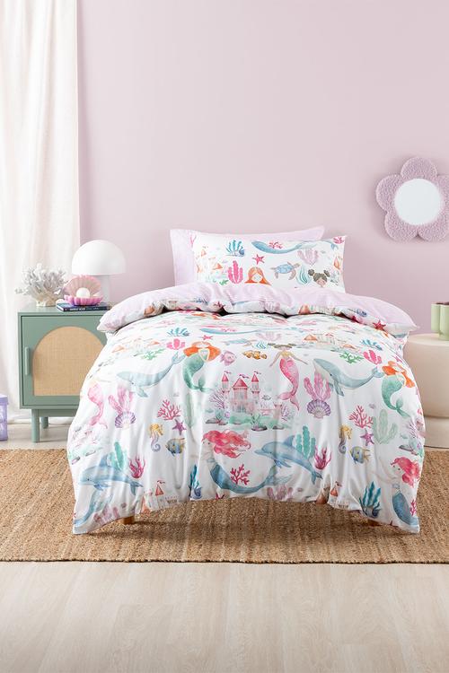 Mermaid Splash Duvet Cover Set - Multi
