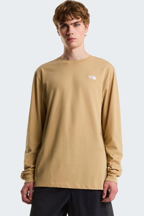 M Evolution Simple Dome Regular Long Sleeve Tee - Khaki Stone