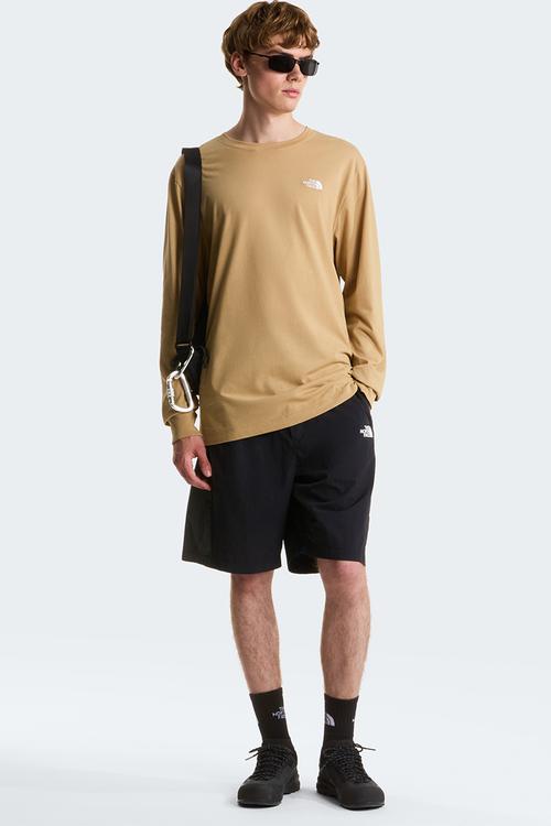 M Evolution Simple Dome Regular Long Sleeve Tee - Khaki Stone