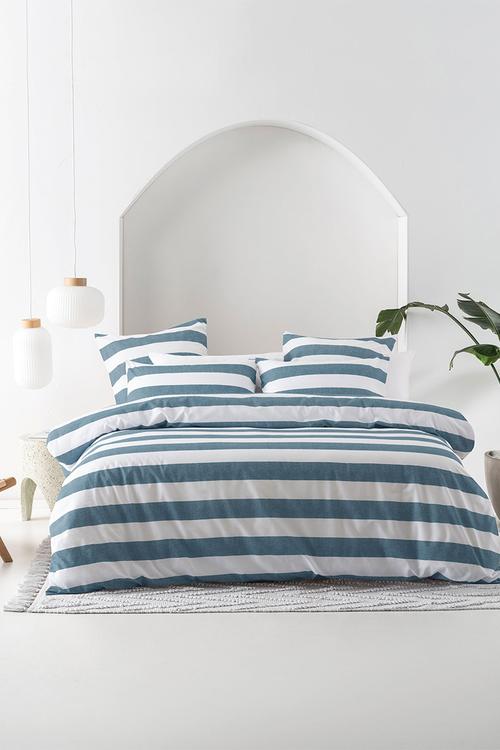 Sydney Duvet Cover Set - Denim