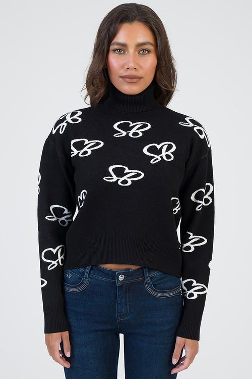 New In Town Knit Sweater - Black