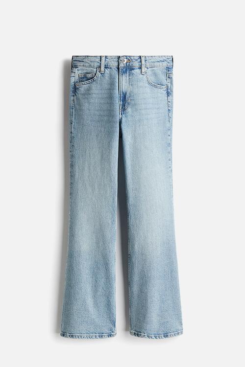 Flared high jeans - light denim blue