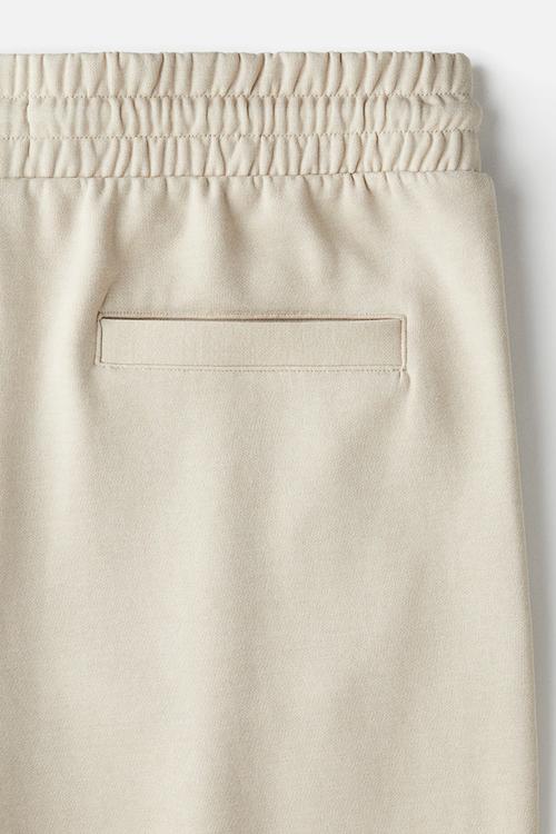 Regular fit sweatshorts - light beige