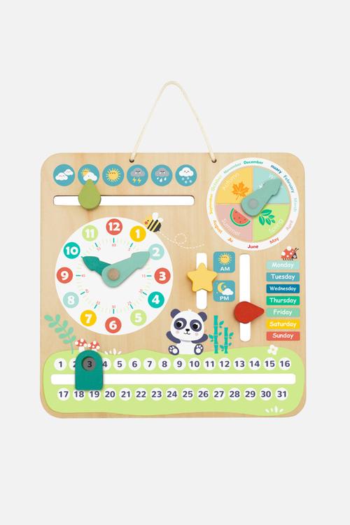 Interactive Wooden Time and Seasons Calendar - multi