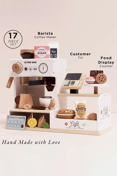 18 Pcs Barista Cafe Shop Playset - multi
