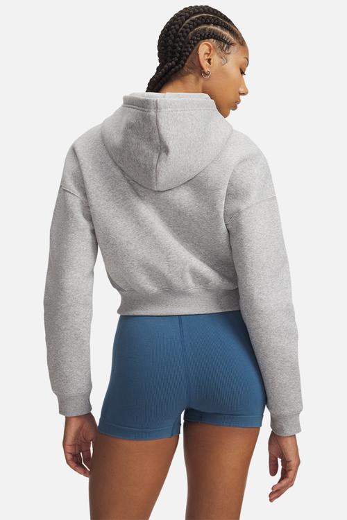 UA Icon Fleece Nov FZ - Mod Grey Light Heather/White