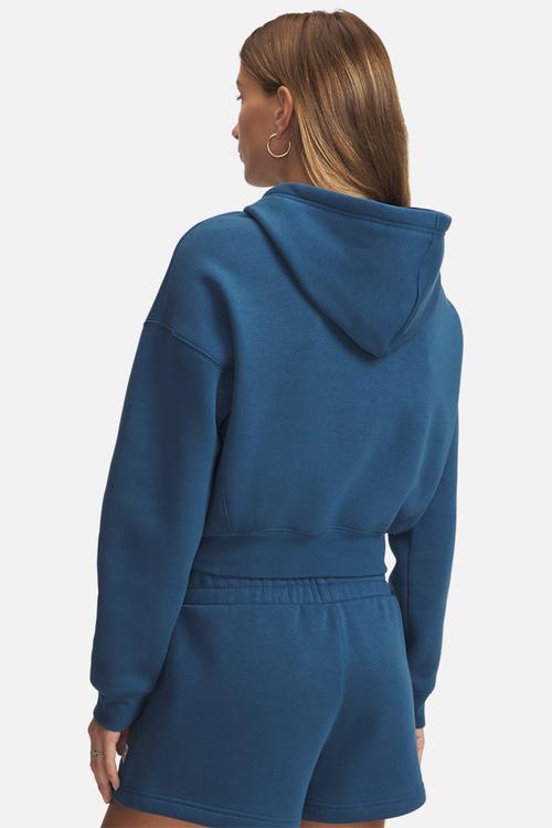 UA Icon Fleece Nov FZ - Wham Blue/White