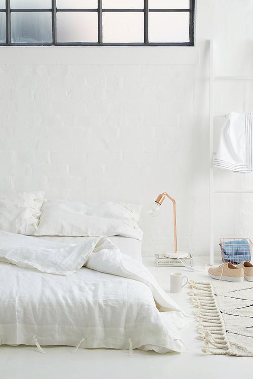 Rope knot closure duvet set