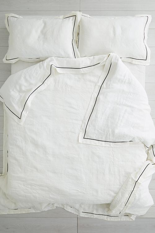 Fray edge duvet set