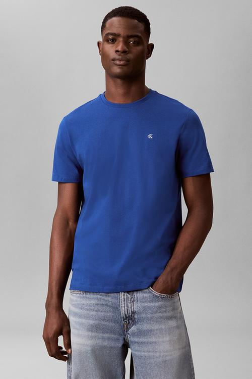 Ss Classic Monogram Tee - Chase Blue