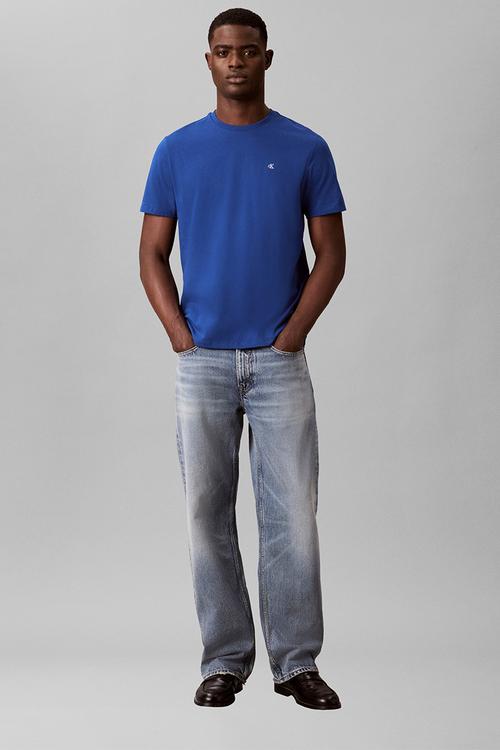 Ss Classic Monogram Tee - Chase Blue