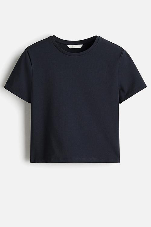Short t-shirt - navy blue