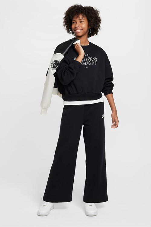 Girls Nike Sportswear Club Fleece Wide Leg Pants