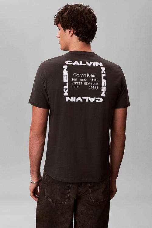 Ss 30S Whsl Ckj Ck Box Graphic Tee - Pirate Black