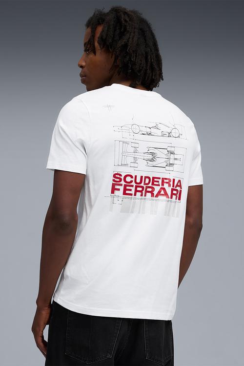 Ferrari Sportswear Car Graphic Tee PUMAWhite