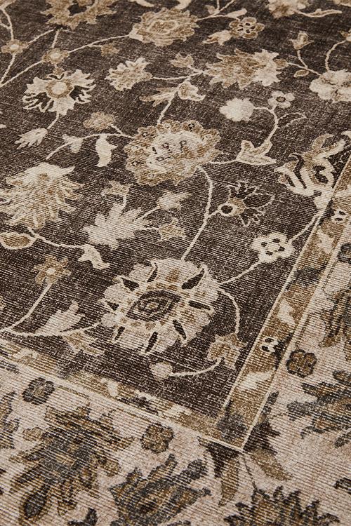 Brisbane  Avira Floral Runner Taupe