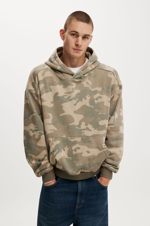 Box Fit Hoodie - Jungle Camo Wash