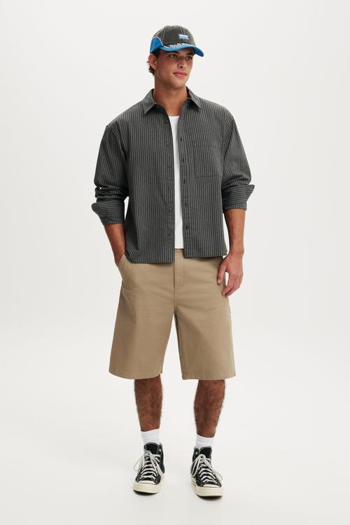Hudson Long Sleeve Shirt - Black Mini Check