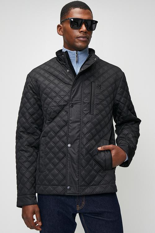 Richard Quilted Lux Jacket - Black