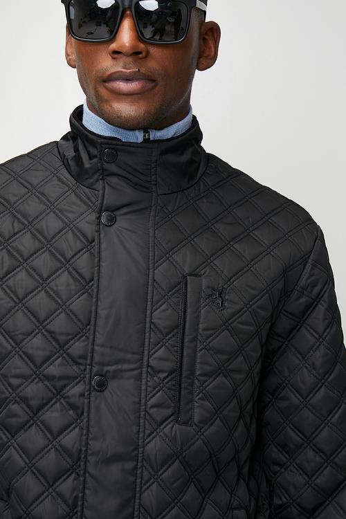 Richard Quilted Lux Jacket - Black