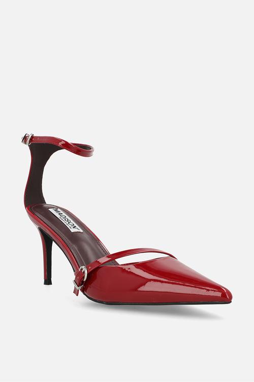Oda ankle strap heel - wine
