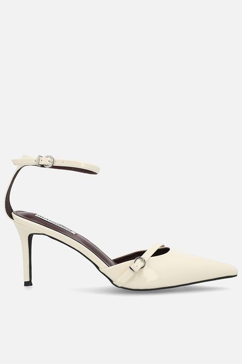 Oda ankle strap heel - off white