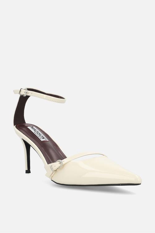 Oda ankle strap heel - off white
