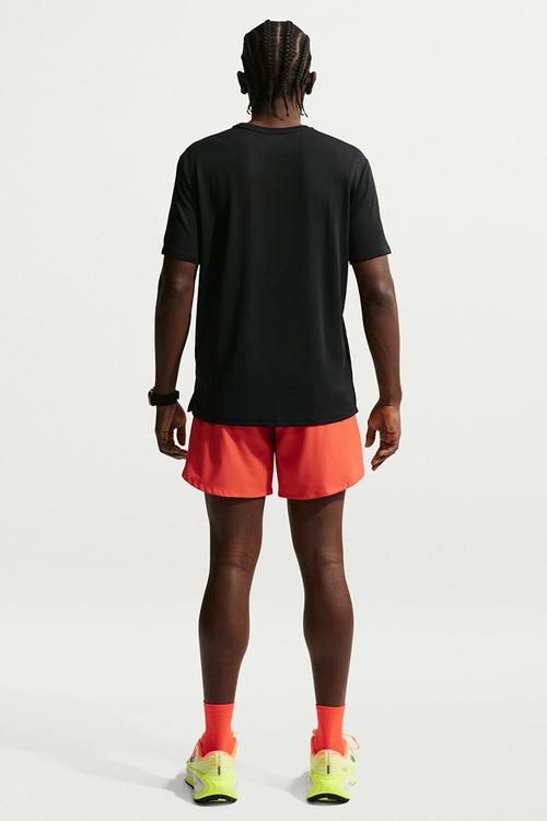 Miler  Dri-FIT Short-Sleeve Running Top  - Black/Reflective Silv