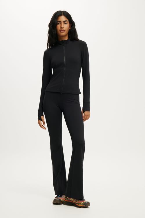 Ultra Soft Zip Through Jacket - Black