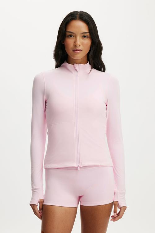 Ultra Soft Zip Through Jacket - Cherry Dream
